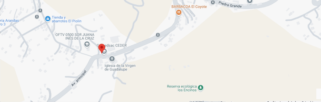 Mapa de ubicación de CENTRO EDUCATIVO  PARA EL  DESARROLLO RURAL (CEDER)